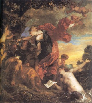Rinaldo and Armida Baroque court painter Anthony van Dyck Oil Paintings